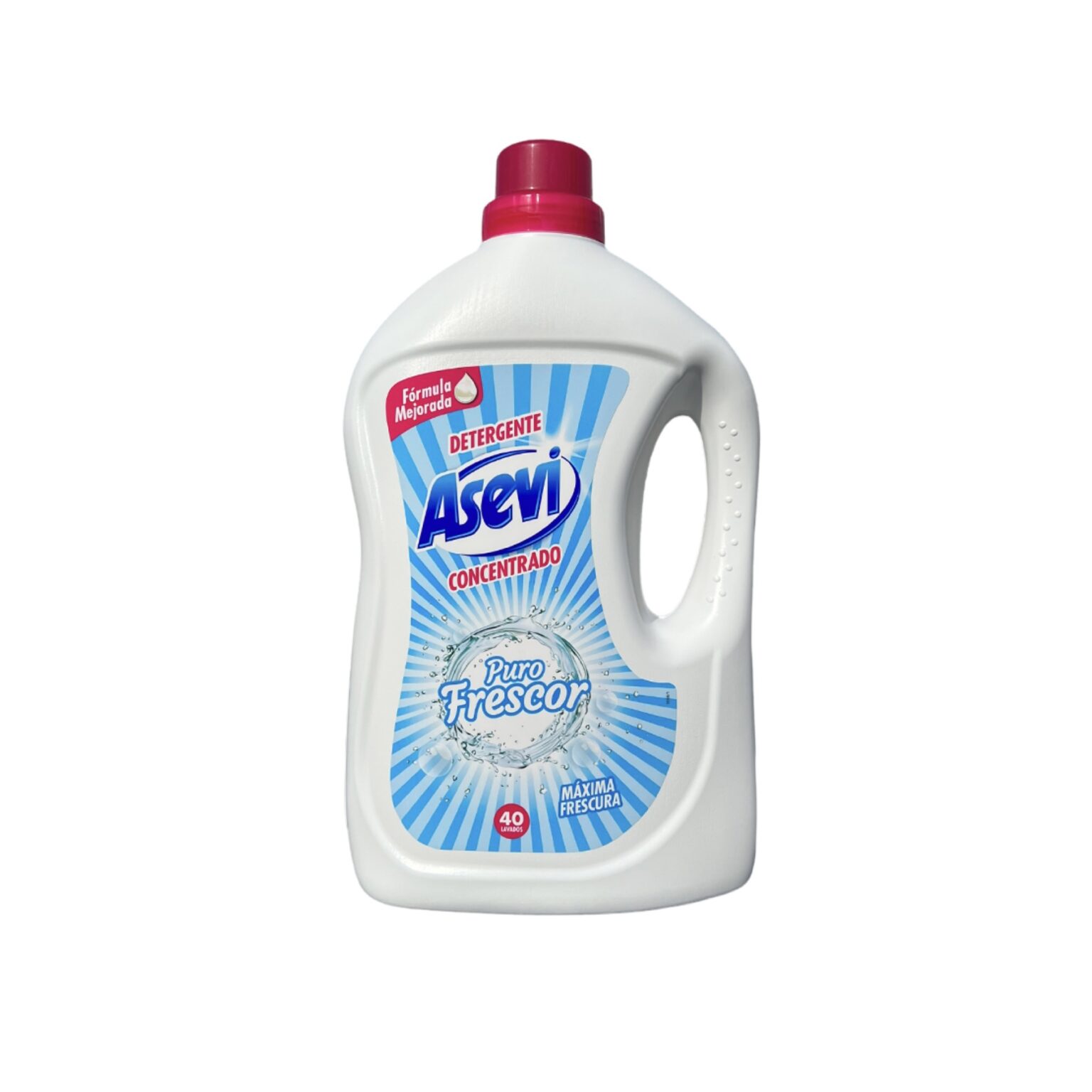 Asevi Detergent Wash Gel Puro Frescor 2.4L Spanish Cleaning Products UK