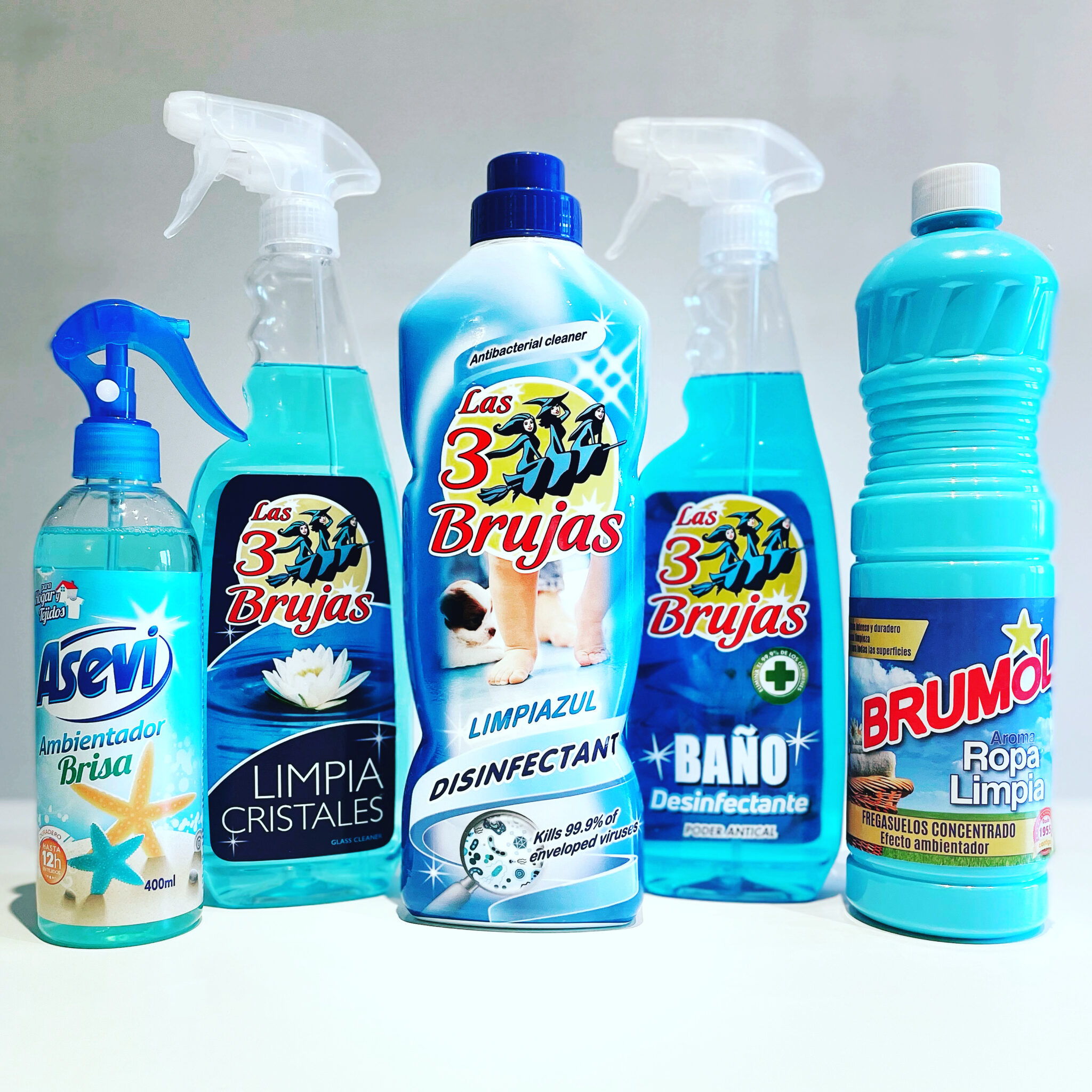 Blue Favourites Bundle Spanish Cleaning Products UK